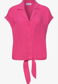 Blouse à épaules tombantes avec col bowling