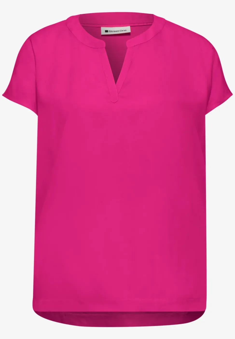 Blouse à épaules tombantes avec col fendu