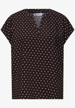 Blouse à épaules tombantes avec col fendu