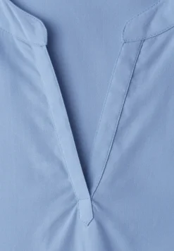 Blouse à épaules tombantes avec col fendu