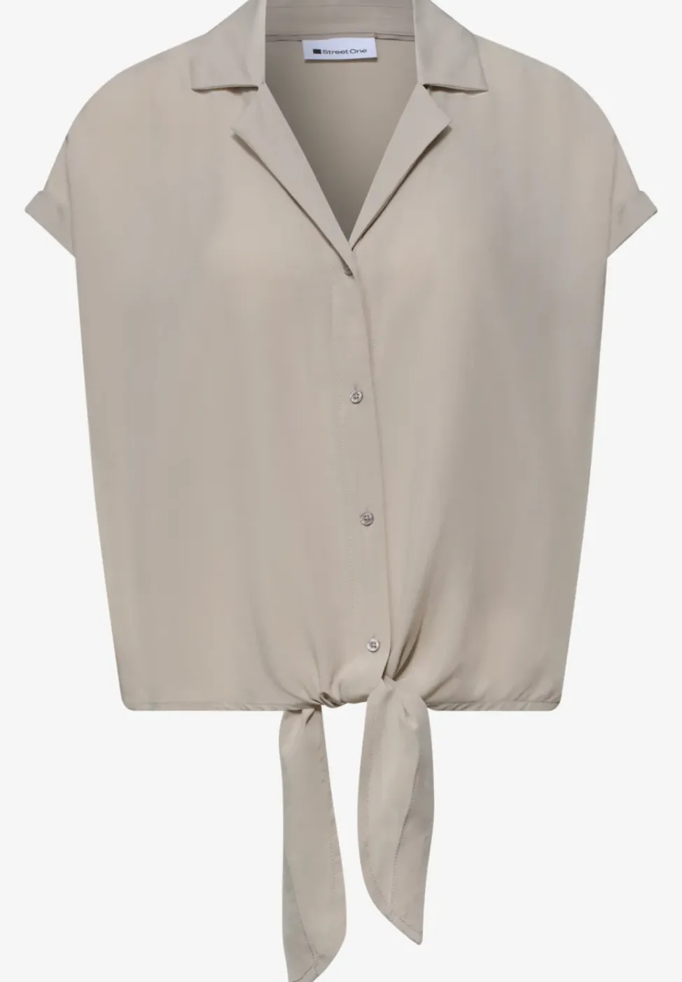 Blouse à épaules tombantes avec col bowling
