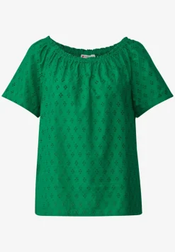 Blouse avec broderie ajourée