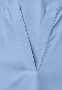 Blouse avec col fendu et turn-up
