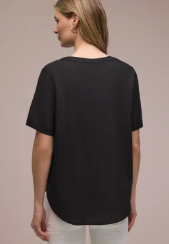 Blouse avec col fendu et turn-up