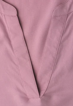 Blouse avec col fendu et turn-up