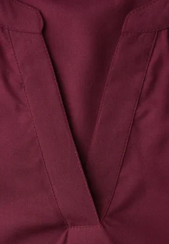 Blouse avec col fendu et turn-up