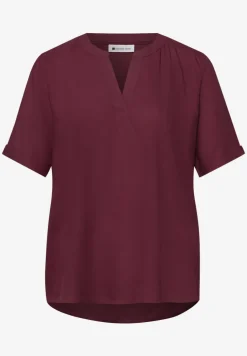 Blouse avec col fendu et turn-up