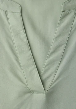 Blouse avec col fendu et turn-up