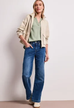 Blouse avec col fendu et turn-up