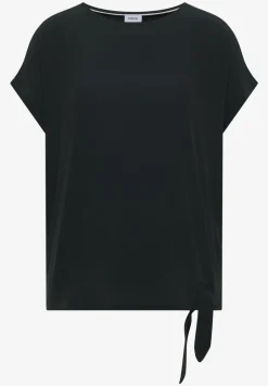 Blouse avec col rond et détail de nœuds
