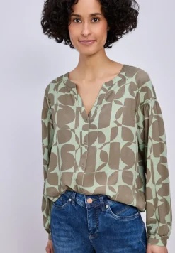 Blouse avec détail smocké