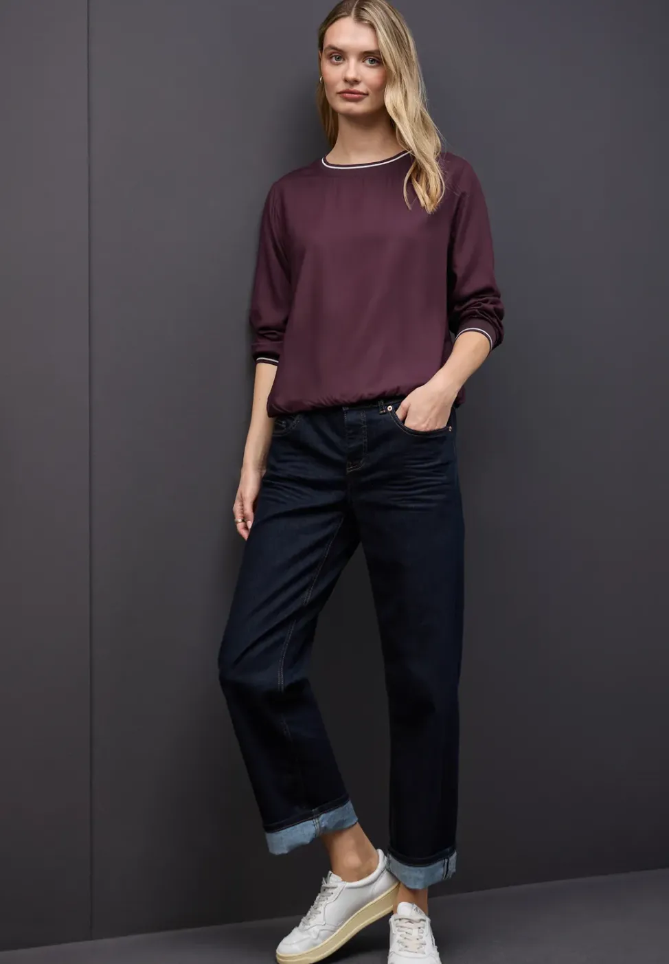 Blouse avec détails de bande