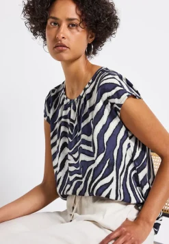 Blouse avec fronces
