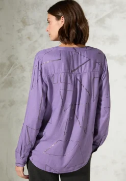 Blouse avec impression à chaud