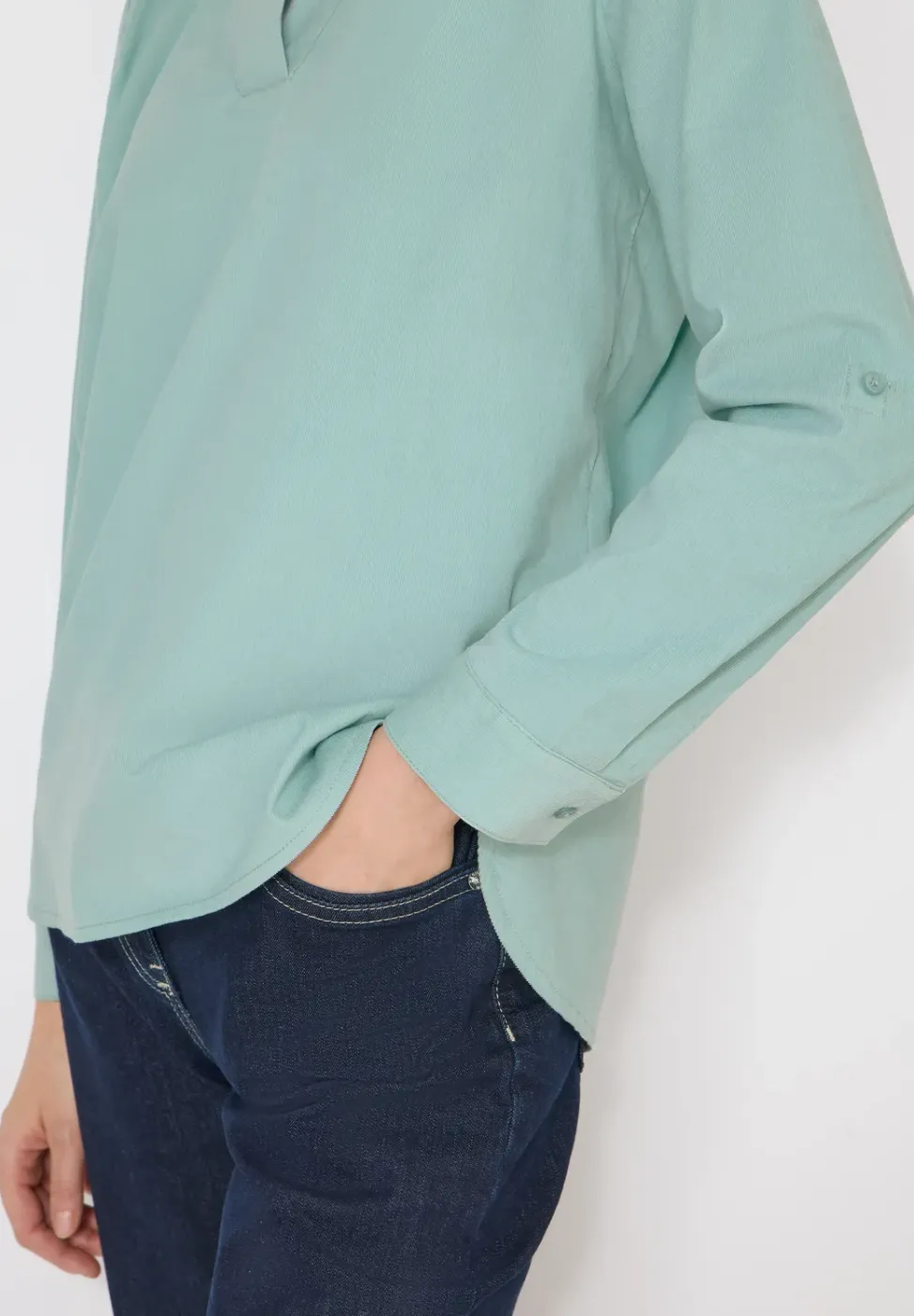 Blouse avec turn-up