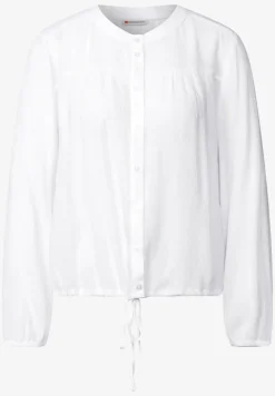 Blouse crinkle avec fronces