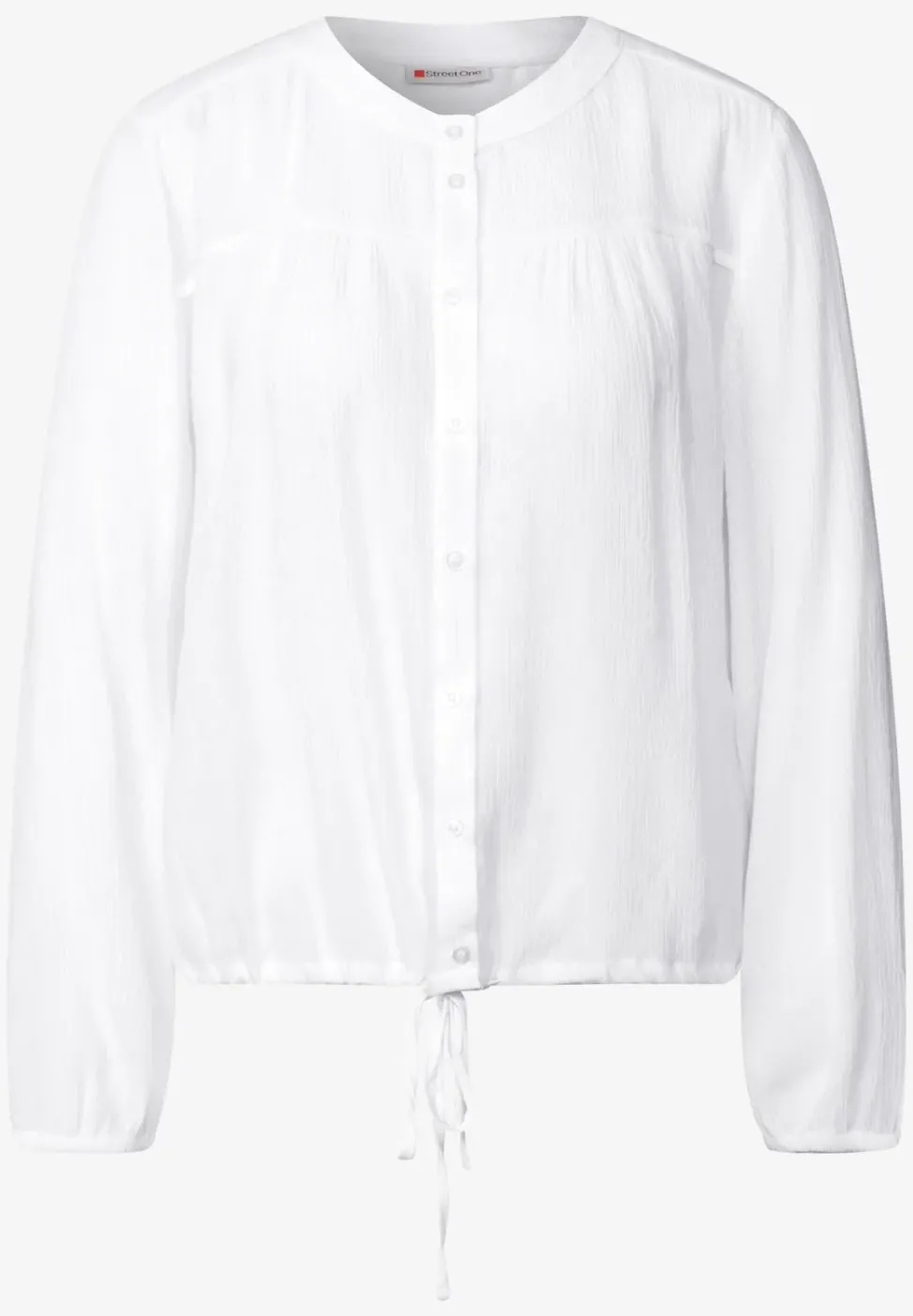 Blouse crinkle avec fronces