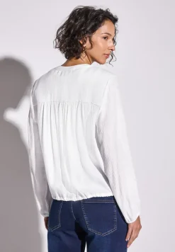 Blouse crinkle avec fronces