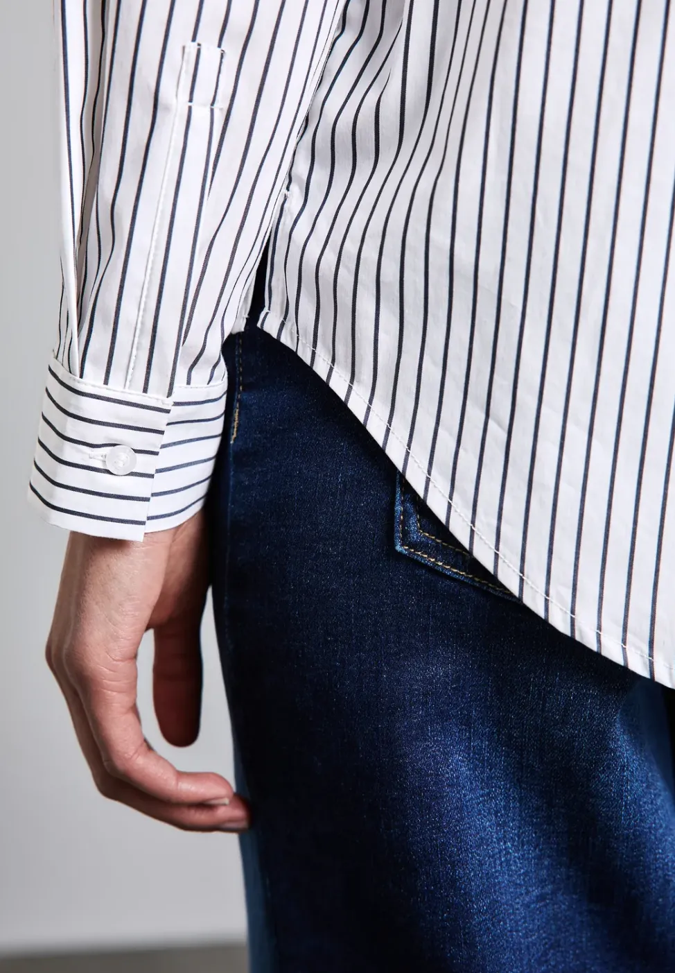 Blouse d'affaires rayée