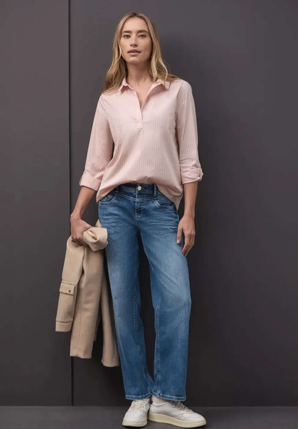 Blouse d'affaires rayée