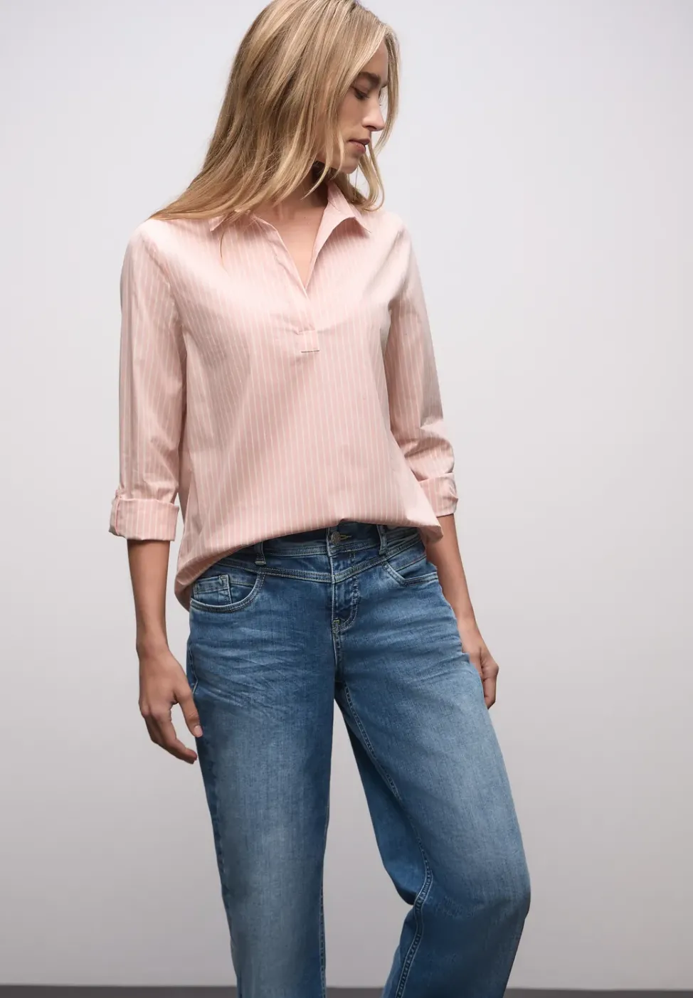 Blouse d'affaires rayée