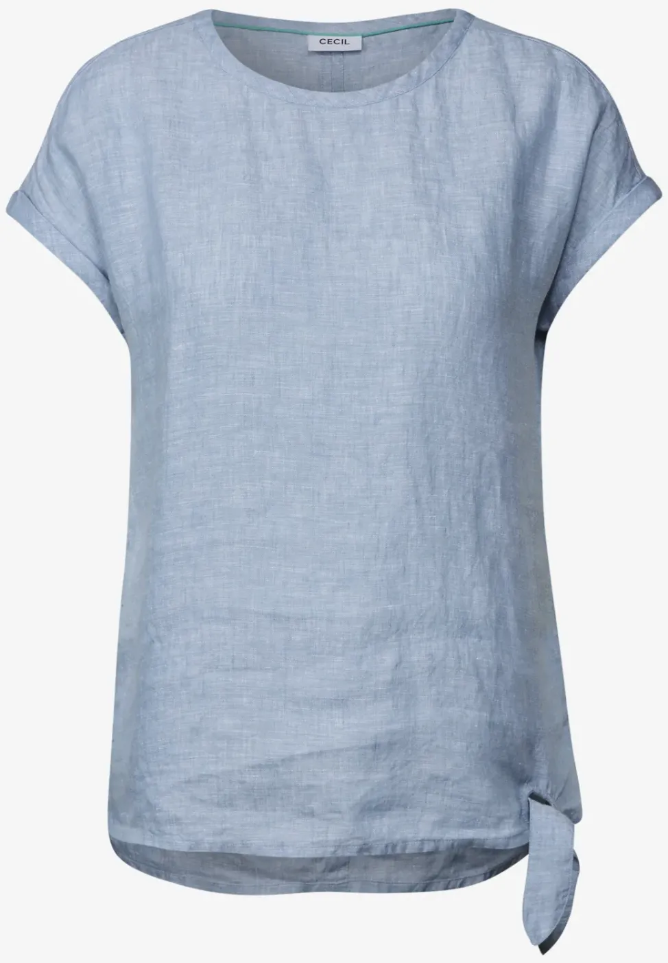 Blouse en chambray avec nœuds