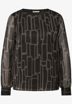 Blouse en chiffon à motifs
