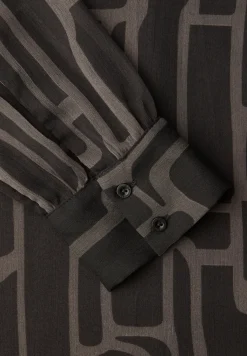 Blouse en chiffon à motifs