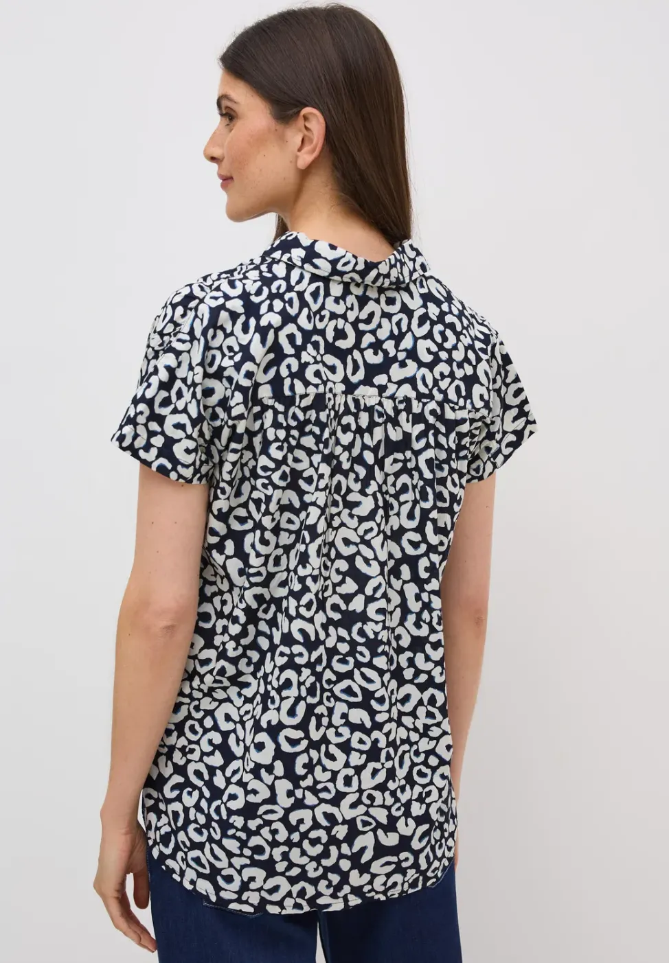 Blouse en coton à motifs