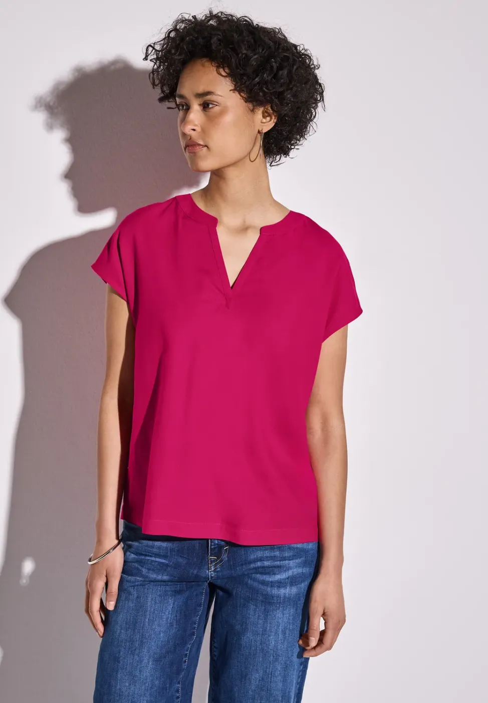 Blouse en couleur unie