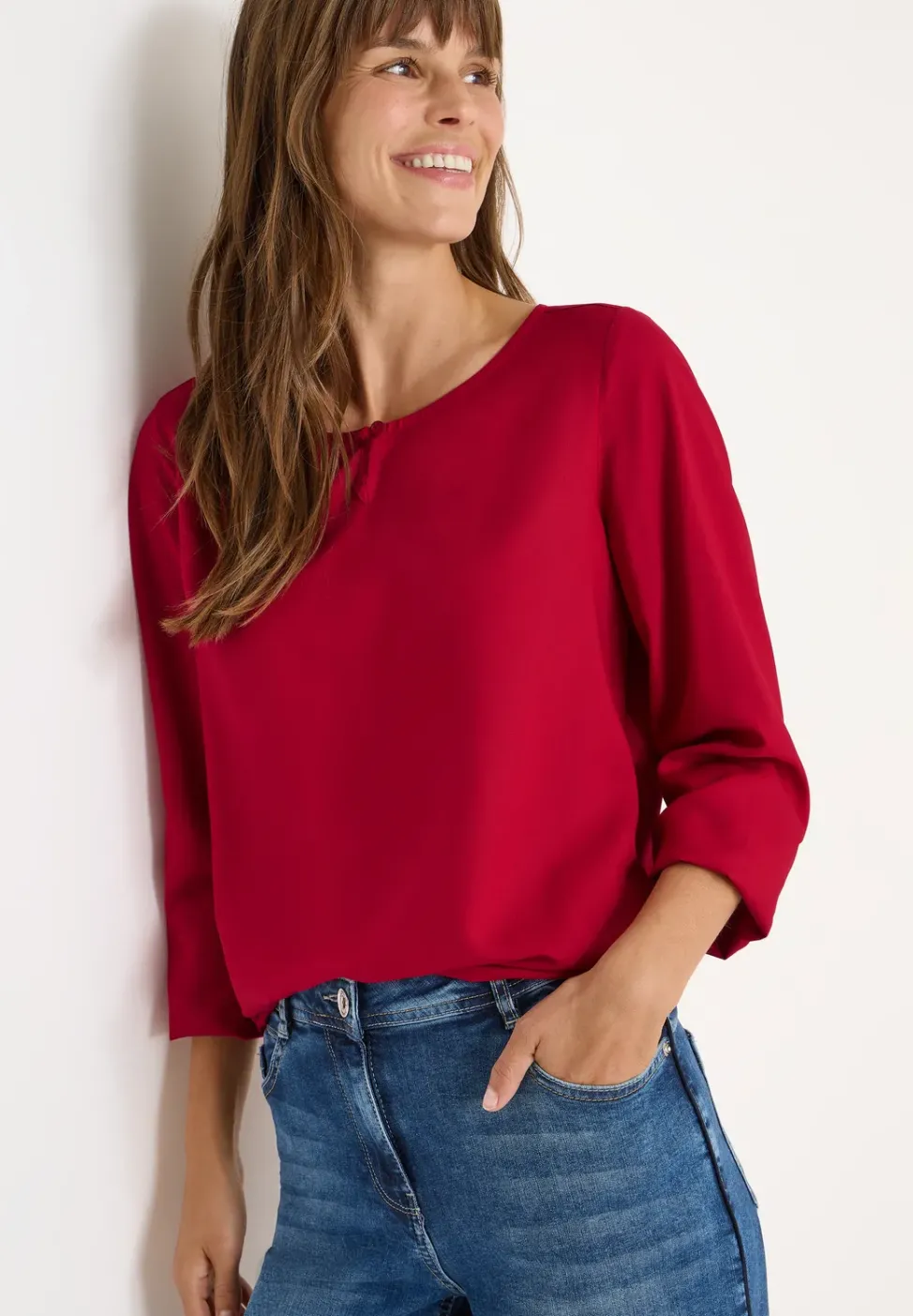 Blouse en couleur unie