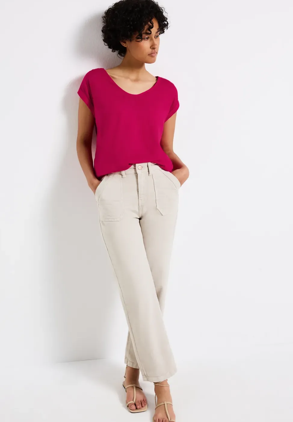 Blouse en couleur unie