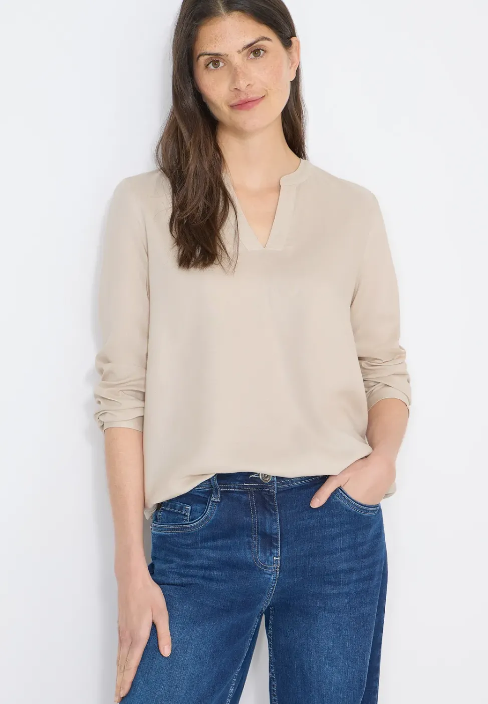 Blouse en couleur unie