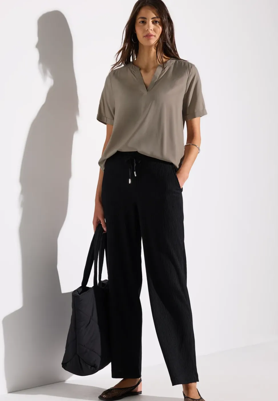 Blouse en couleur unie