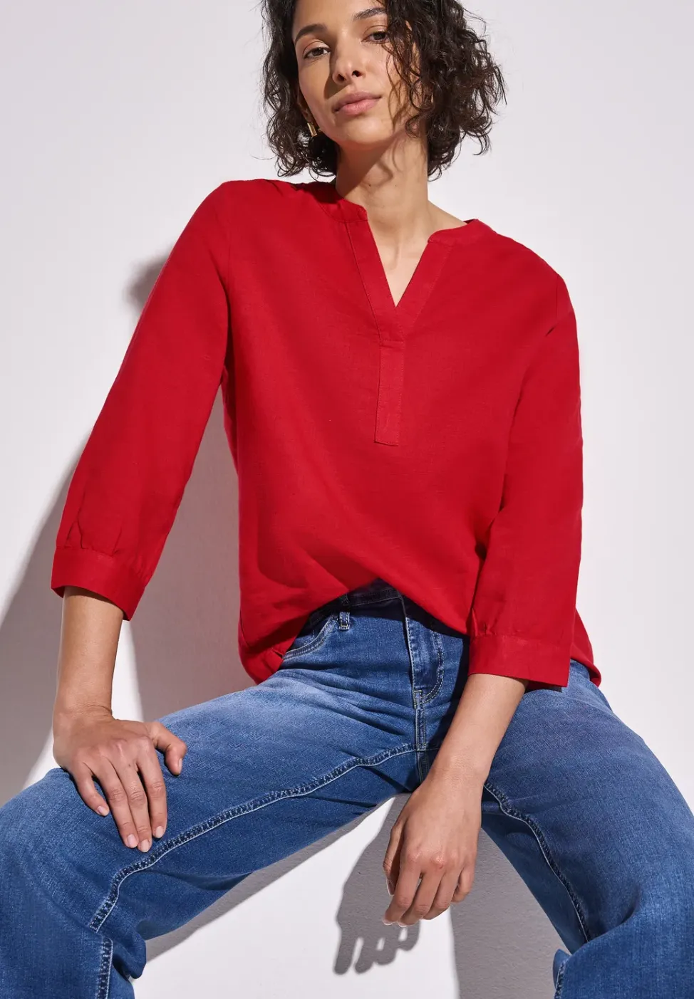 Blouse en couleur unie