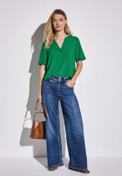 Blouse en couleur unie