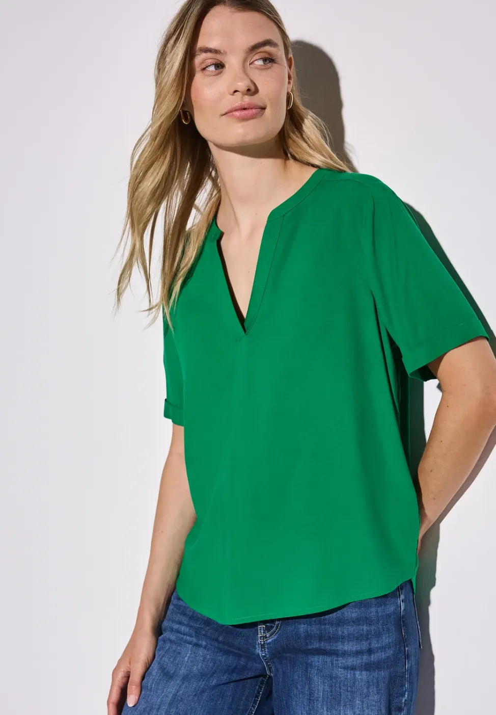 Blouse en couleur unie