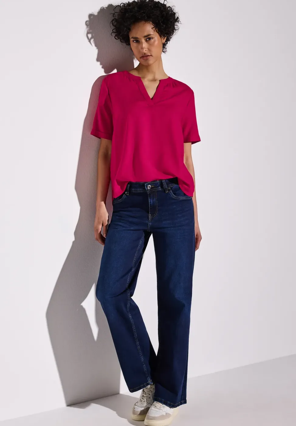 Blouse en couleur unie