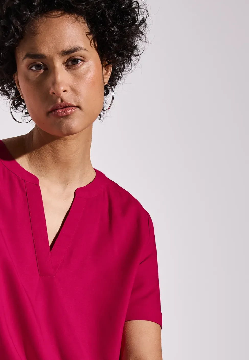 Blouse en couleur unie
