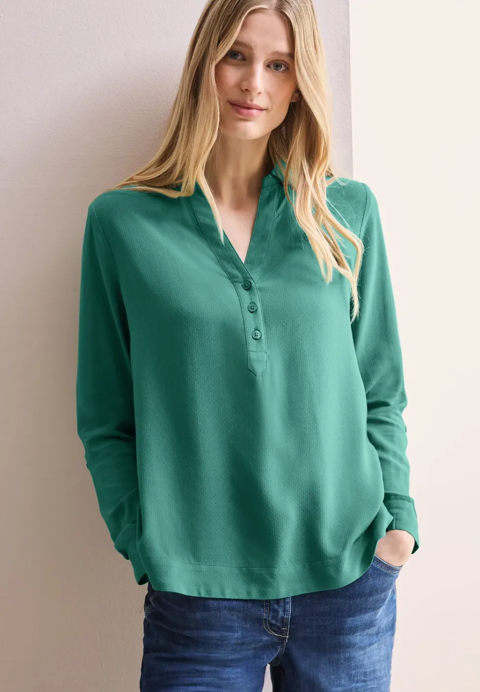 Blouse en couleur unie