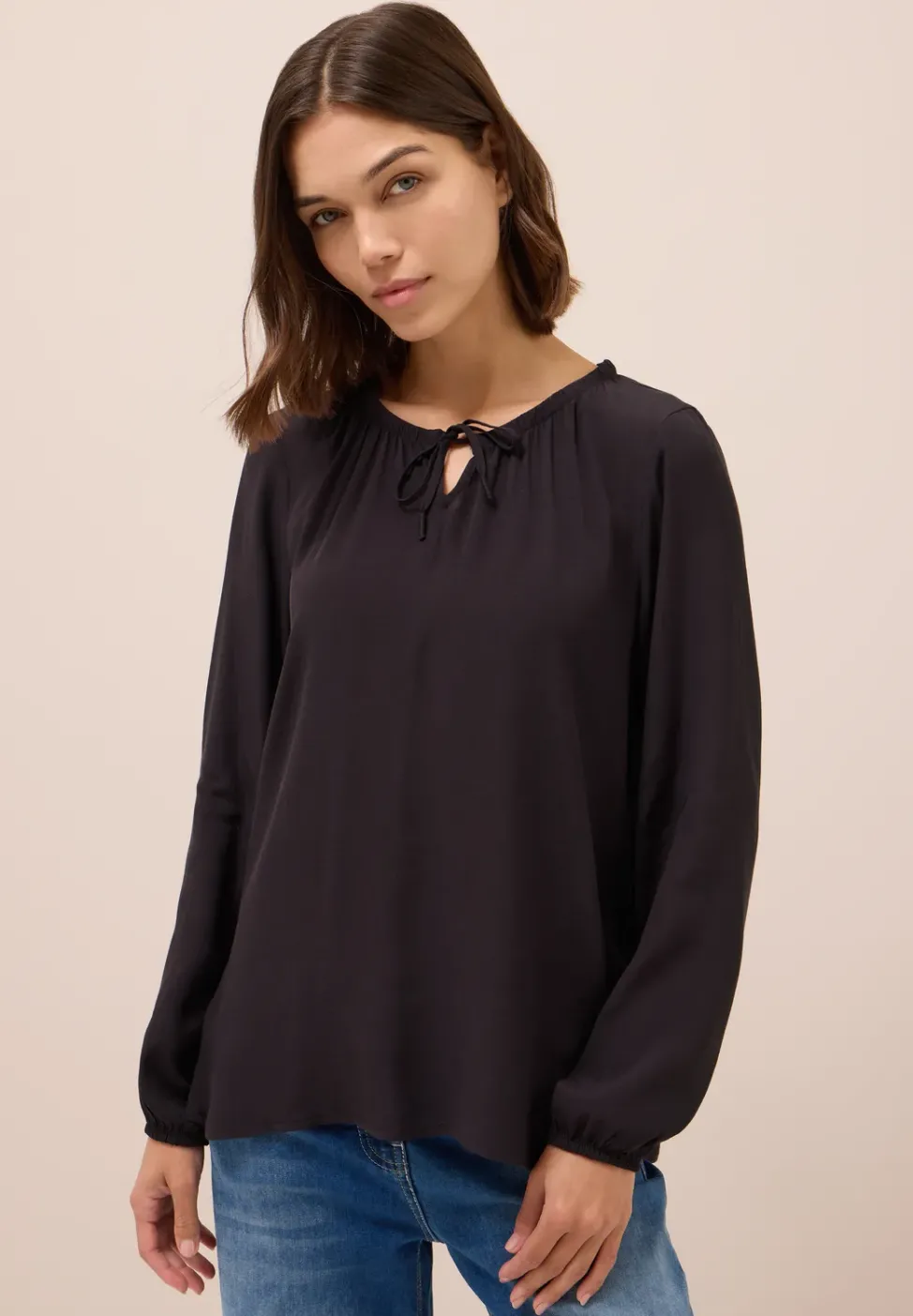 Blouse en crêpe