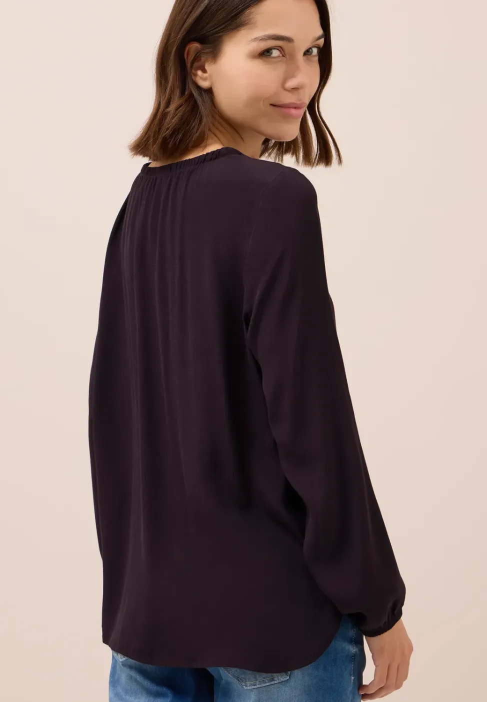 Blouse en crêpe