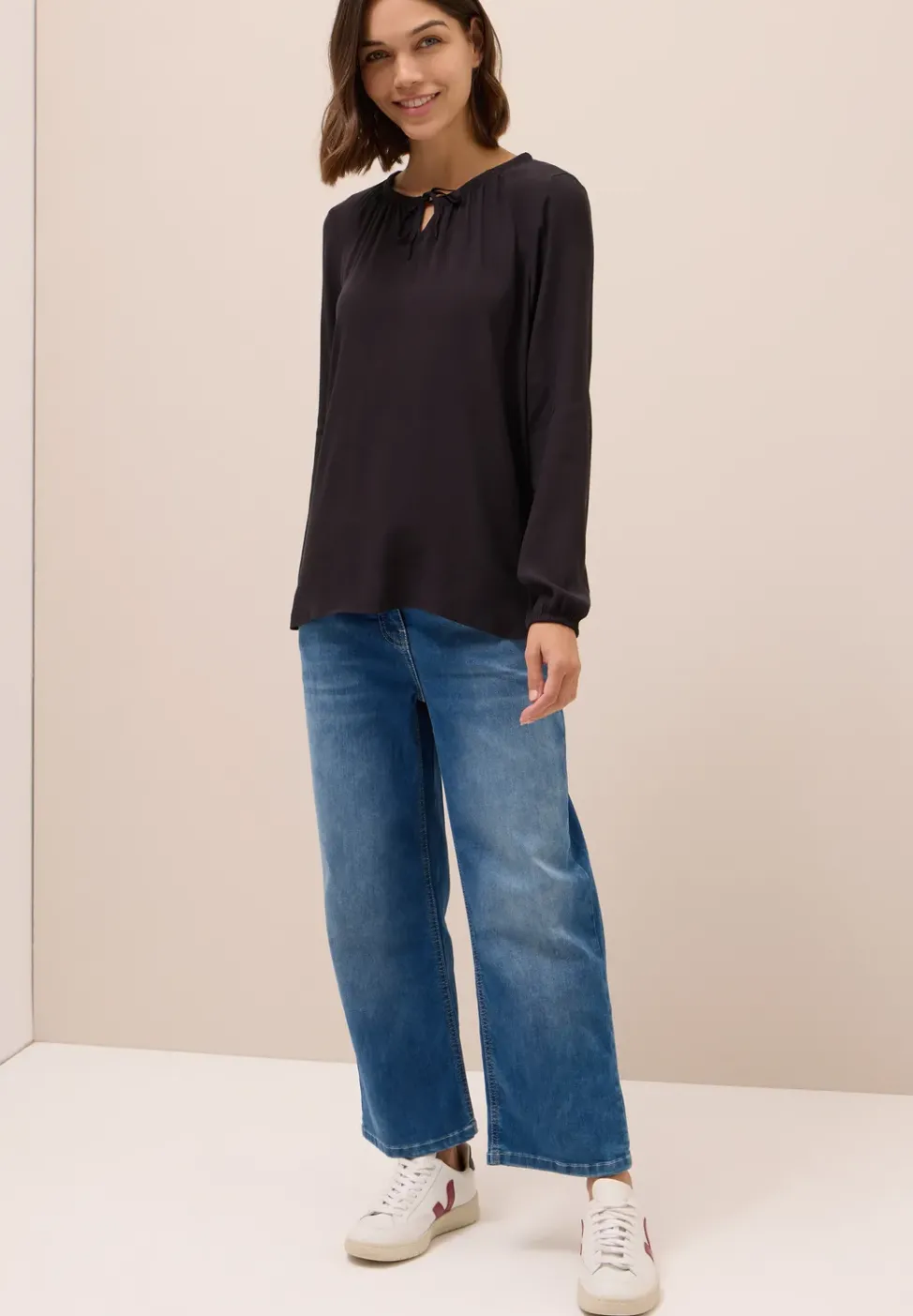 Blouse en crêpe