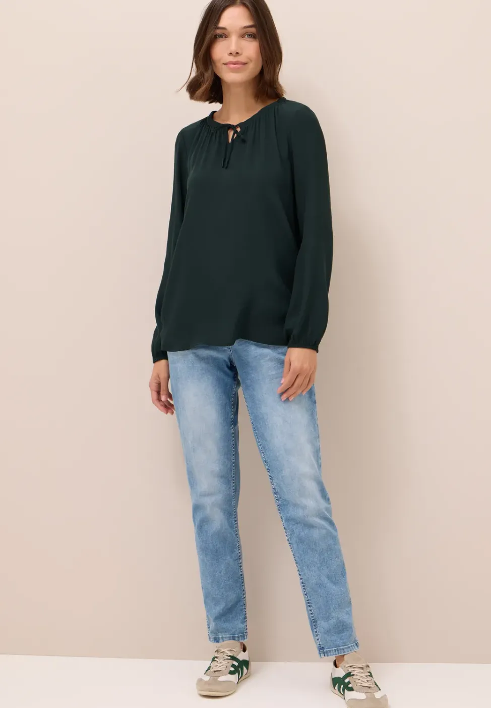 Blouse en crêpe