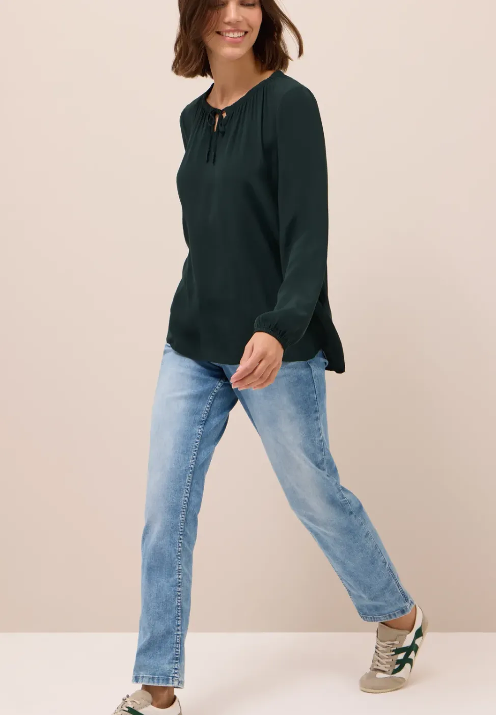 Blouse en crêpe