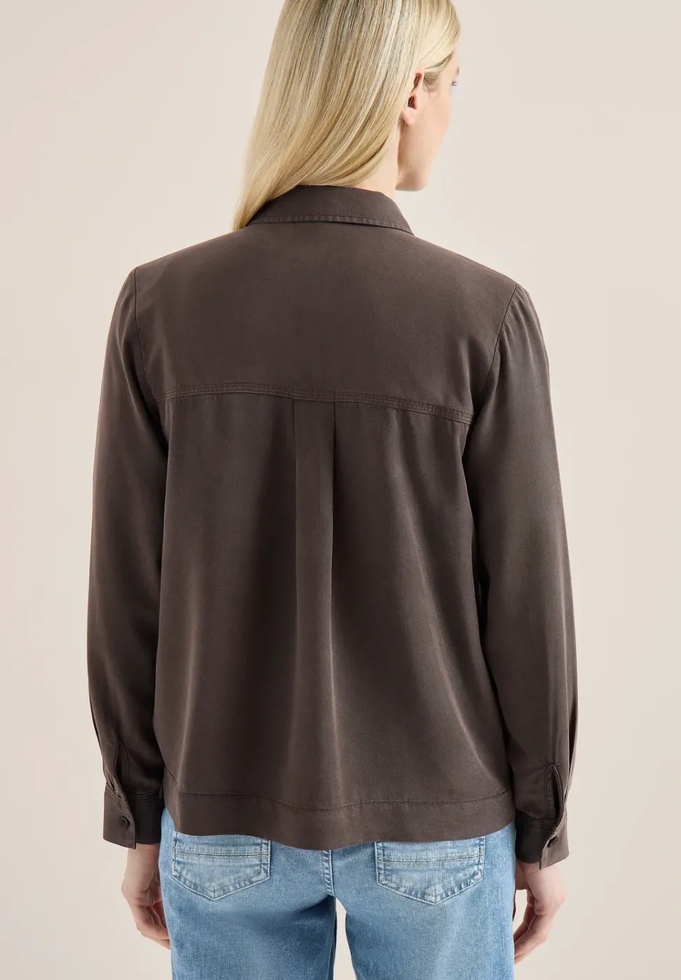 Blouse en denim coloré