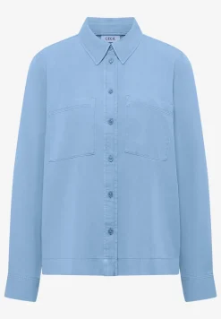 Blouse en denim coloré