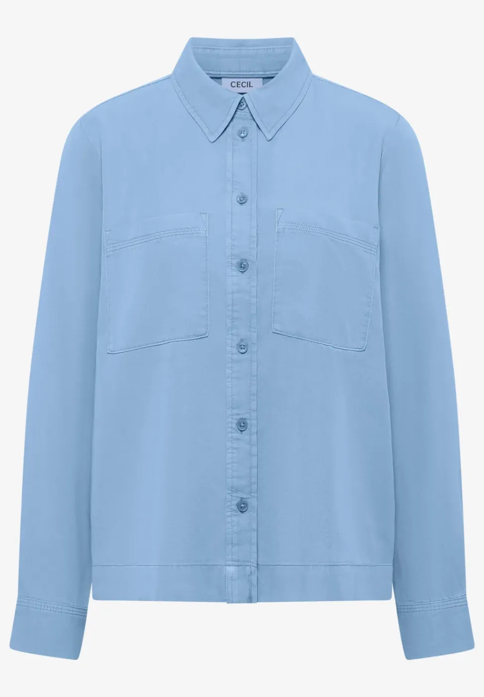 Blouse en denim coloré