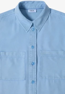 Blouse en denim coloré