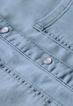 Blouse en jean au look bleached